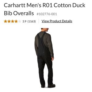 Carhartt Men's R01 Cotton Duck Bib Overalls